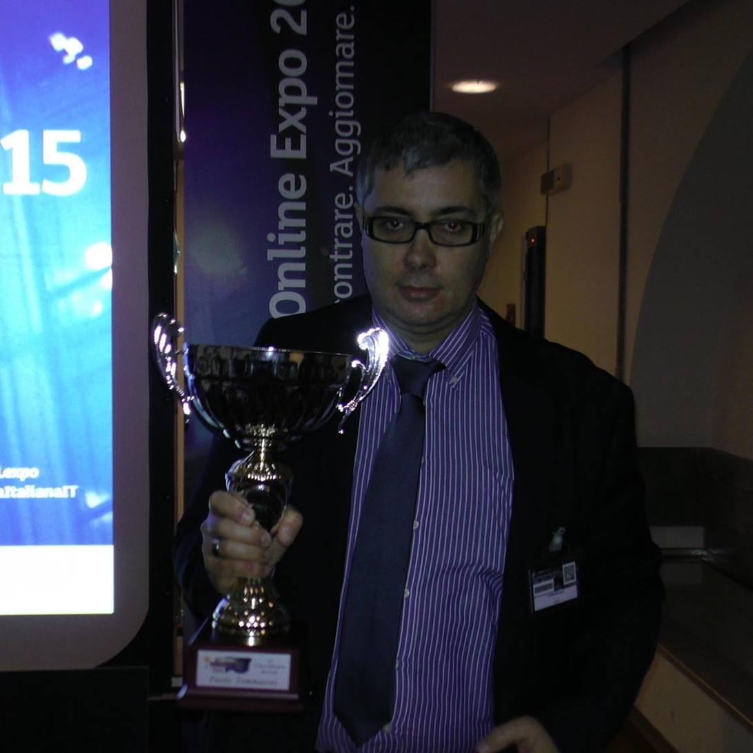 Paolo Tommasini con la Trader's Cup, Online Expo 2015